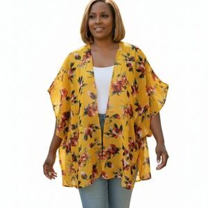 Ambiance Floral Kimono sz L/ One Size